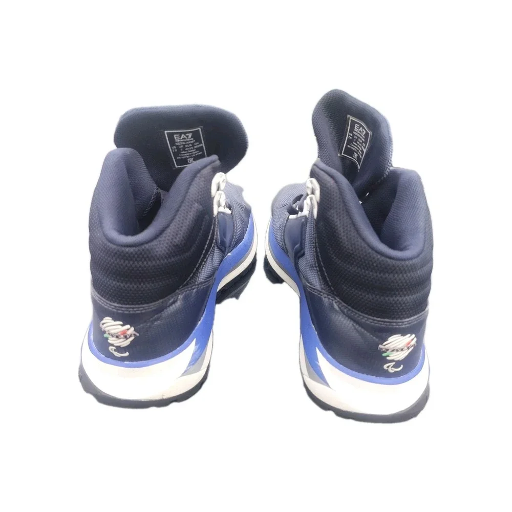EA7 Emporio Armani High Top Lace Up Sneakers Navy‎ Blue X8Z034 XK287